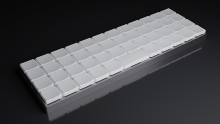 Chock MBK Low-profile keycaps Planck White