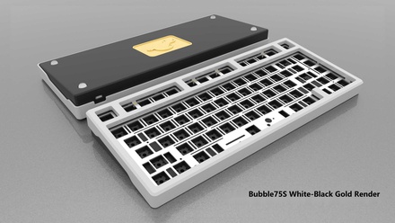 Bubble75 Keyboard Kit Standard [White Black Gold]