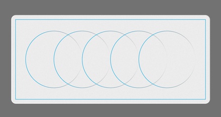 Minimal Rings Light Blue Deskmat