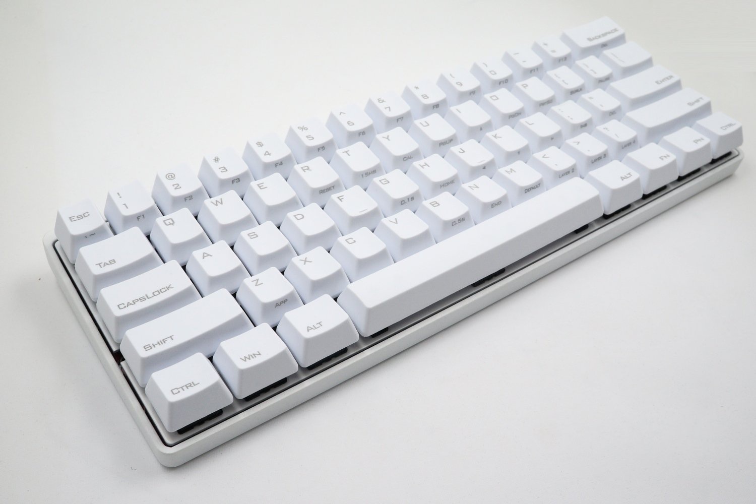 Vortex Pok3r Ansi Mx Clear In White Mykeyboard Eu