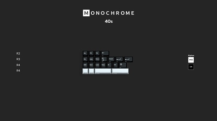 GMK Monochrome R2 40s Kit [Pre-order]