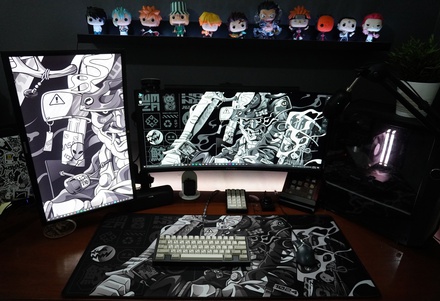 Yakyu Bushi Deskmat - Monochrome [Pre-order]