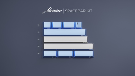 Alumizu Keycaps Spacebar Kit