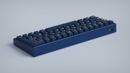 Freebird60 Full Case Kit Navy POM PLATE