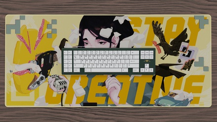 Stay Creative Gilded Deskmat