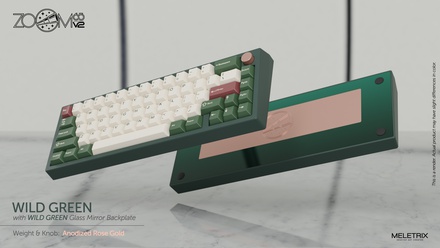 Zoom65 V2 Wild Green  [Anodized  Rose Gold weight] [GB]