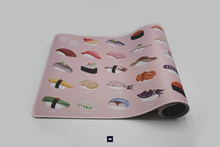 Sushi Deskmat Pink