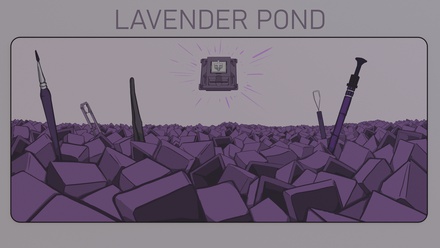 SeaCAPS Lavender Pond Deskmat