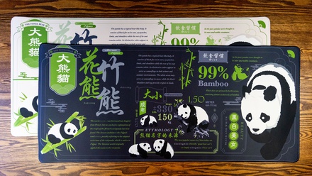 Panda Deskmat Dark