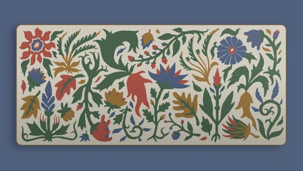 MW Voynich Deskmat - Flowers