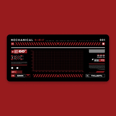 Cyberpnk Red Deskmat