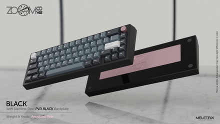 Zoom65 V2 Black [Anodized  Pink weight] [GB]