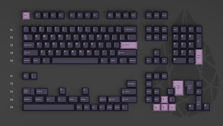 GMK Amethyst Dark Base kit[Extras]