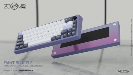 Zoom65 V2 Faint Blurple [Anodized Black weight] [GB]