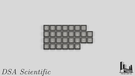 DSA Scientific Keycaps set Bundle