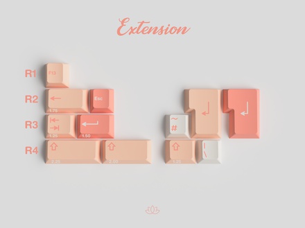 GMK Peaches n Cream Lite Extension [Pre-order]