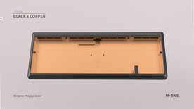 Ginkgo65 Pro - Black x Copper case & PVD Black logo & HS flexcut PCB [GB]