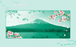 Aesthetic Fuji Deskmat