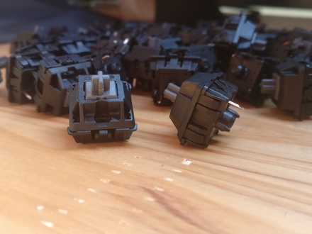 Silent Black Cherry MX Mechanical Switches 120 pack