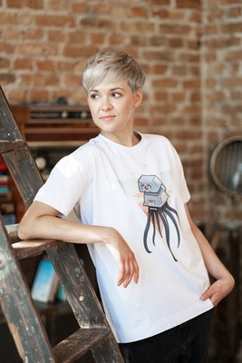 Clacktopus T-shirt White (S)