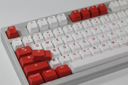 Vortex Red - Bi-Color PBT Double Shot Keycap Set