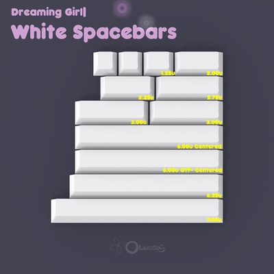 JTK Dreaming Girl Spacebars - White