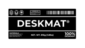 Malvix Studio Deskmat ® Deskmat White on Black