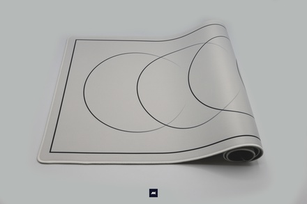 Minimal Rings Light Deskmat