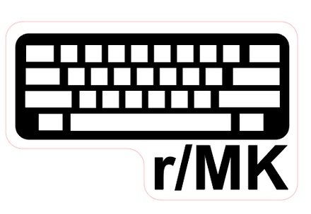 Reddit Mechanical Keyboards Front adhesive sticker