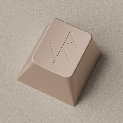 Iron160 Smith + Rune artisan keycap - Rosewater