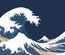 Great Wave Deskmat Night