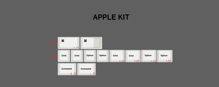 Geekark PBT BoW Apple Kit