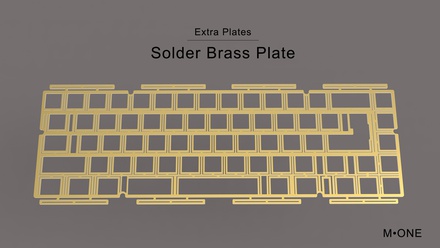 Ginkgo65 Pro - Solder Brass plate [GB]