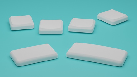 Choc MBK Low-profile keycaps 1.5u White (2 pack)