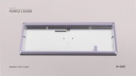 Ginkgo65 Pro - Purple x Silver case & PVD Silver logo & HS non-flexcut PCB [GB]
