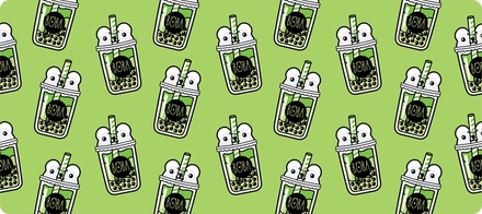 Bobabear Matcha Deskmat