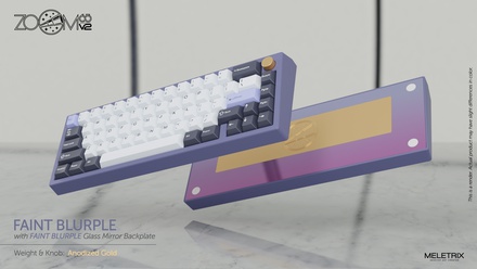 Zoom65 V2 Faint Blurple [Anodized  Gold weight] [GB]