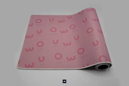 UwU OwO Strawberry Deskmat