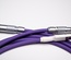 Non-coiled LEMO custom USB cable/ Vivid Violett