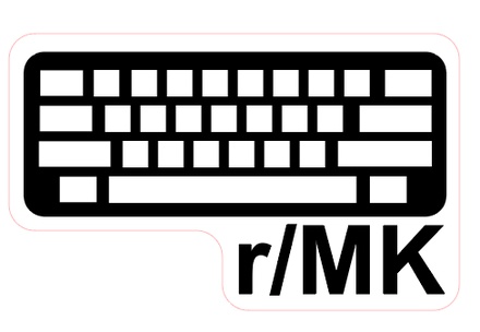 Reddit Mechanical Keyboards die cut sticker