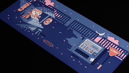 Midnight at Matsuzuka Deskmat