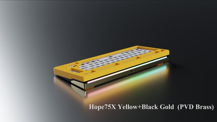 Hope 75 X Premium - Yellow-Black Brass Gold