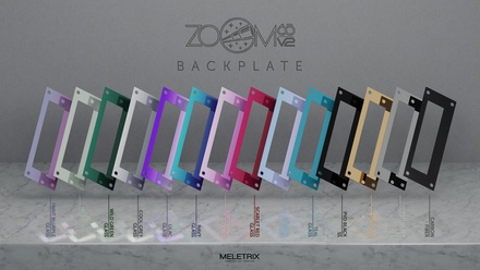 Zoom65 V2 - Backplate - Gradient Cool Grey (Glass Mirror)