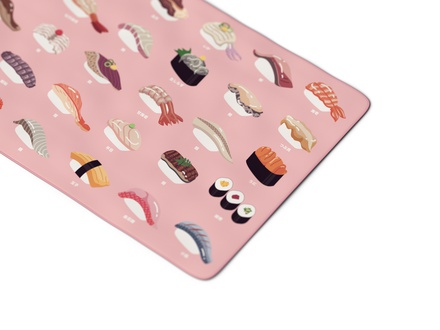 Sushi Deskmat Pink