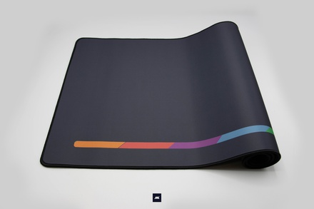 Charcoal Grey Strip Deskmat