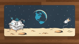 Earth Tones Lunar Landing Deskmat