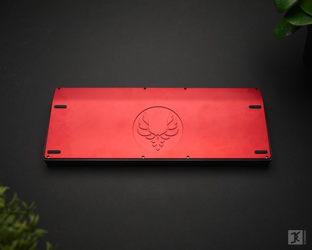 Phoenix TKL WK Dark Red Top/Black Bottom/ANSI PC plate [Aluminum Base]