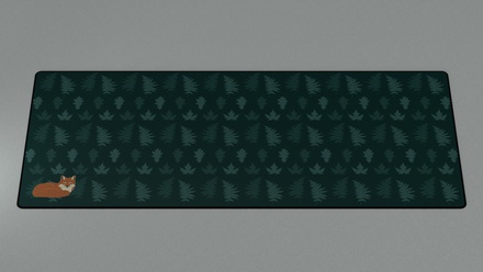 Fox Dark Deskmat