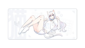 Catgirl Deskmat - White [GB]