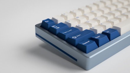 GMK Classic Blue and White Base kit